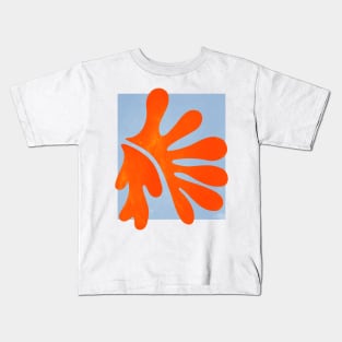 Red Coral Leaf: Matisse Paper Cutouts II Kids T-Shirt